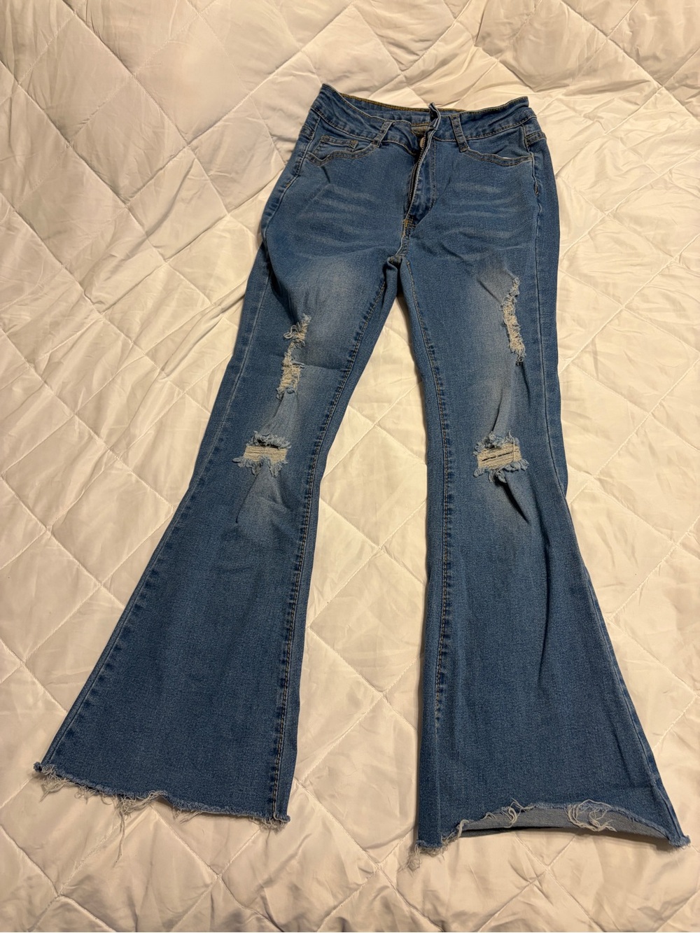 Cosmopolitan Distressed Blue Flare Jeans